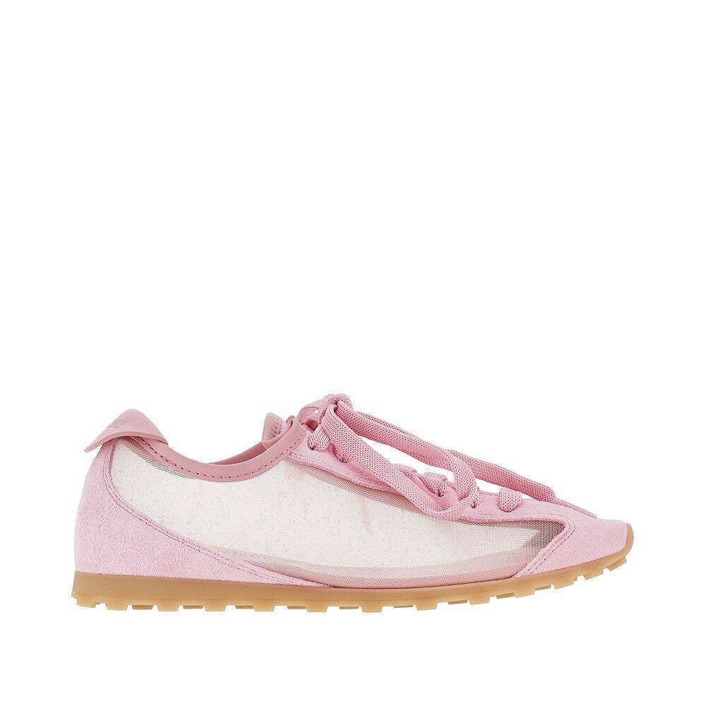 Jacquemus Nubuck Leather And Mesh Tennis Sneakers - Picture 1 of 5